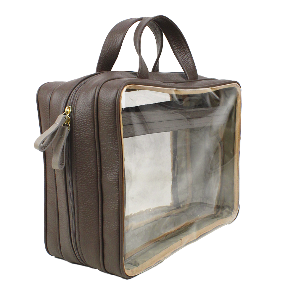 Necessaire Crystal Max em Couro e Vinil Personalizada
