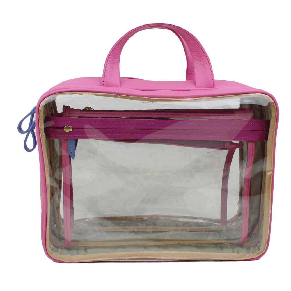 Necessaire Crystal Max em Couro e Vinil Personalizada