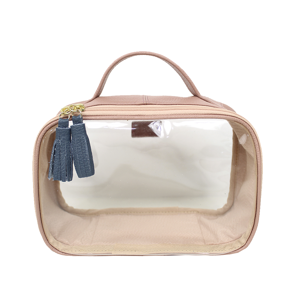 Necessaire Crystal P em Couro e Vinil Personalizado