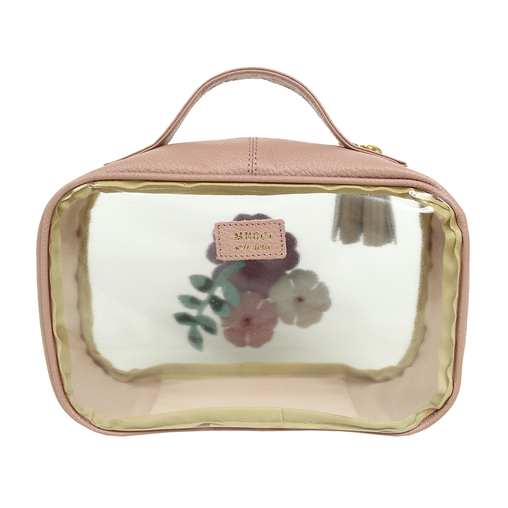 Necessaire Crystal P Le Jardin em Couro e Vinil Personalizado