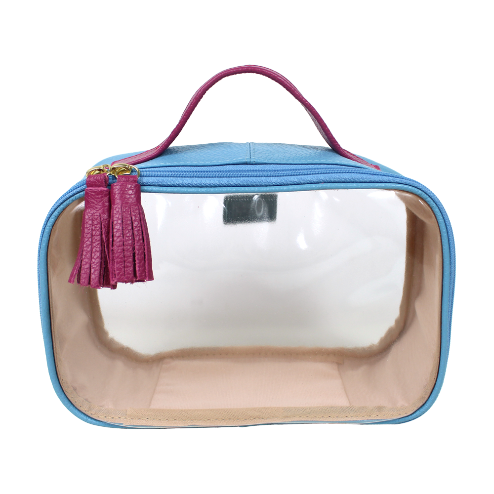 Necessaire Crystal P em Couro e Vinil Personalizado
