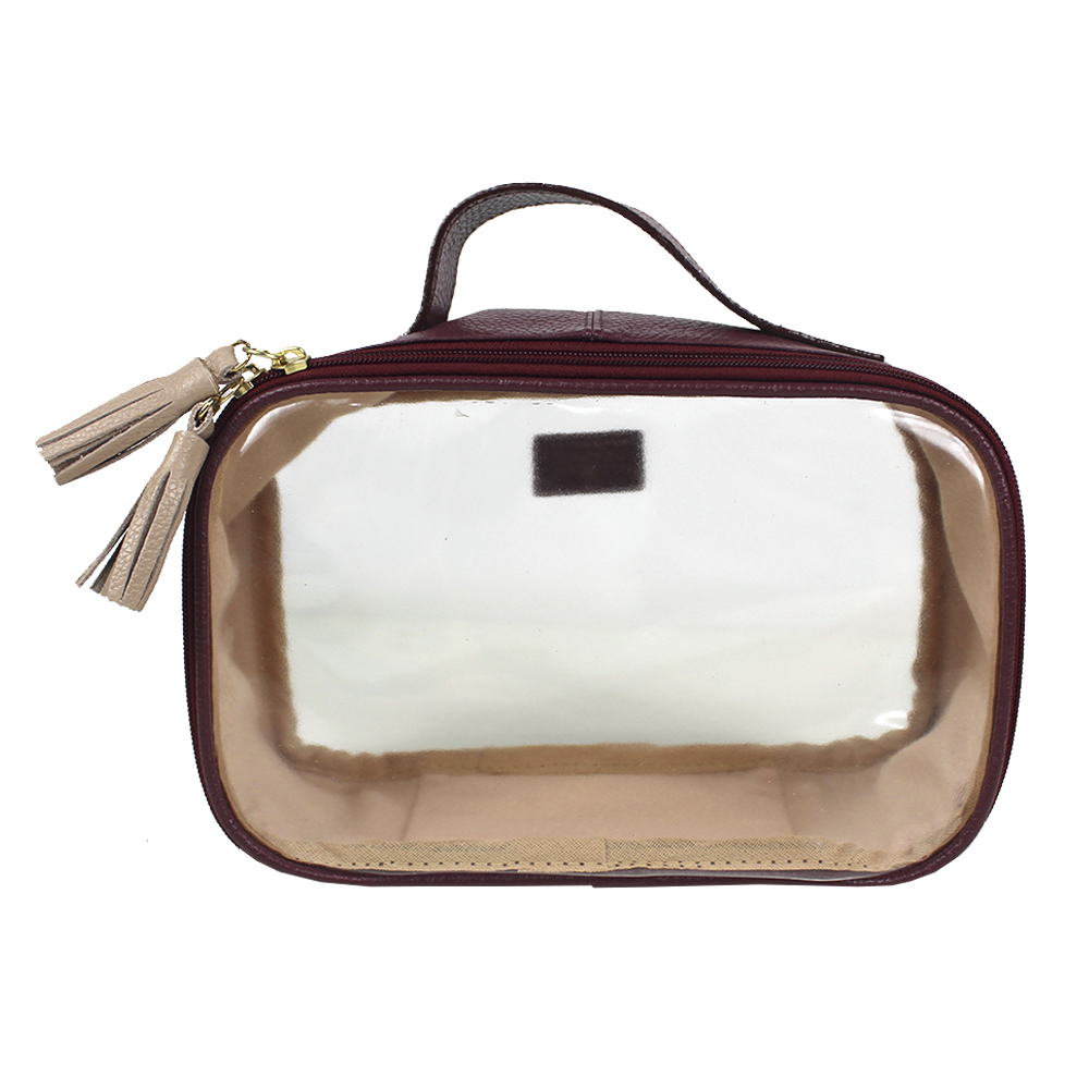 Necessaire Crystal P em Couro e Vinil Personalizado