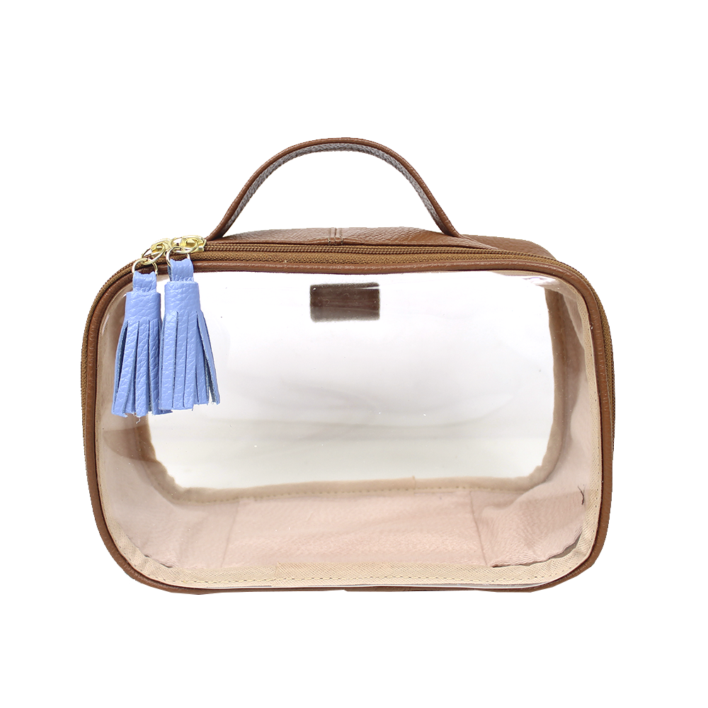Necessaire Crystal P em Couro e Vinil Personalizado