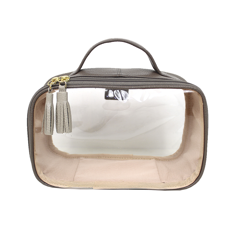 Necessaire Crystal P em Couro e Vinil Personalizado