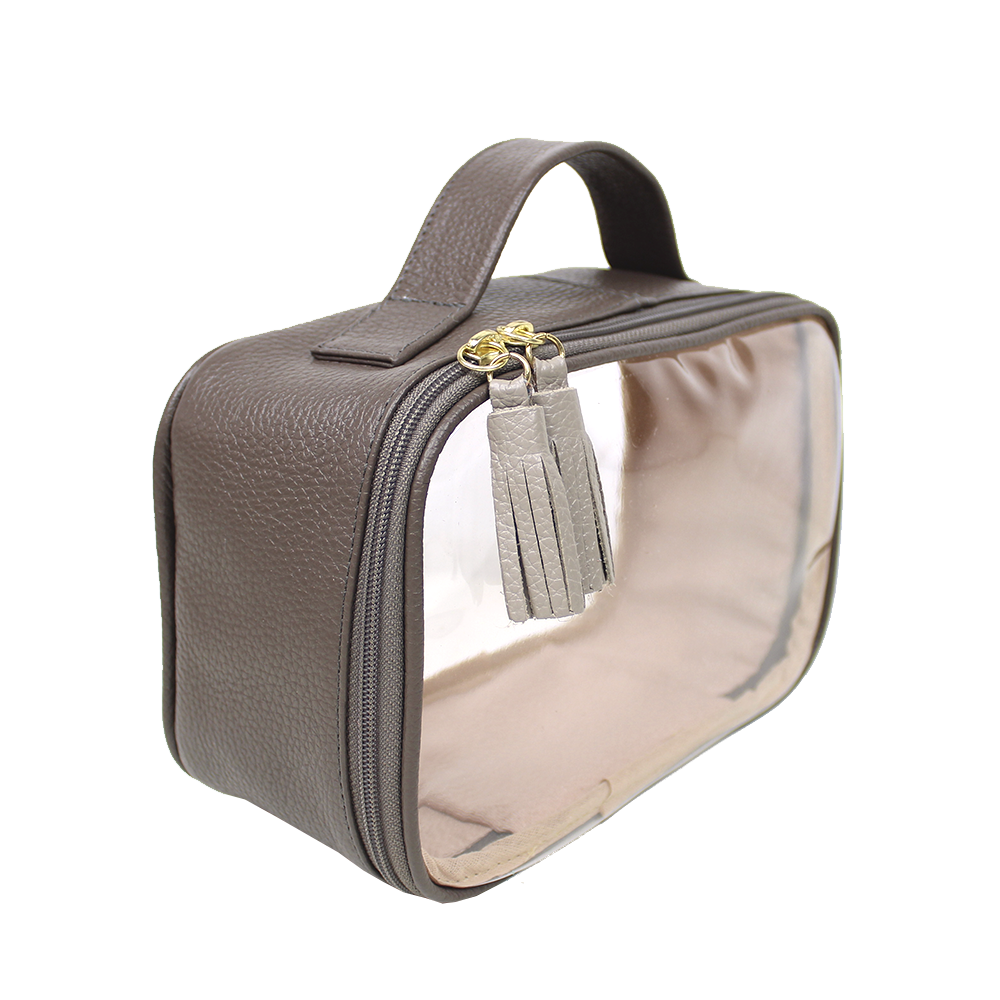 Necessaire Crystal P em Couro e Vinil Personalizado
