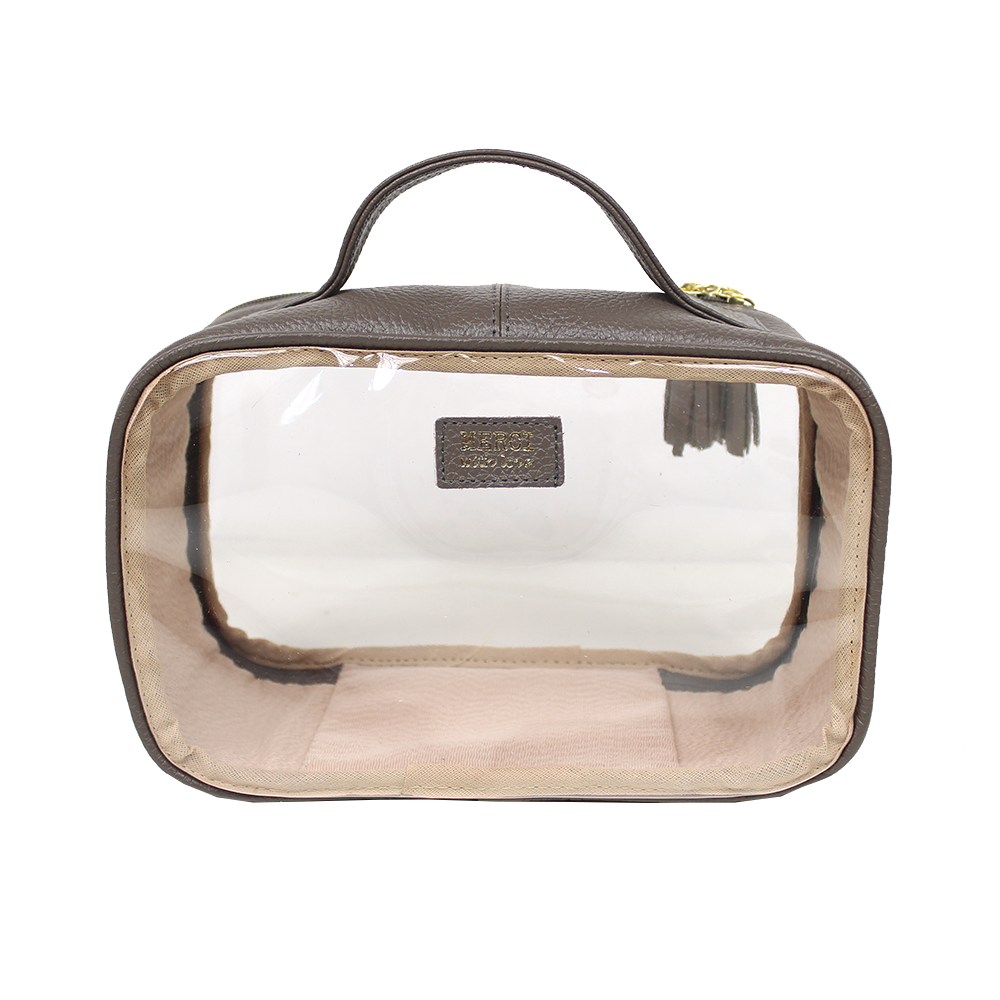 Necessaire Crystal P em Couro e Vinil Personalizado