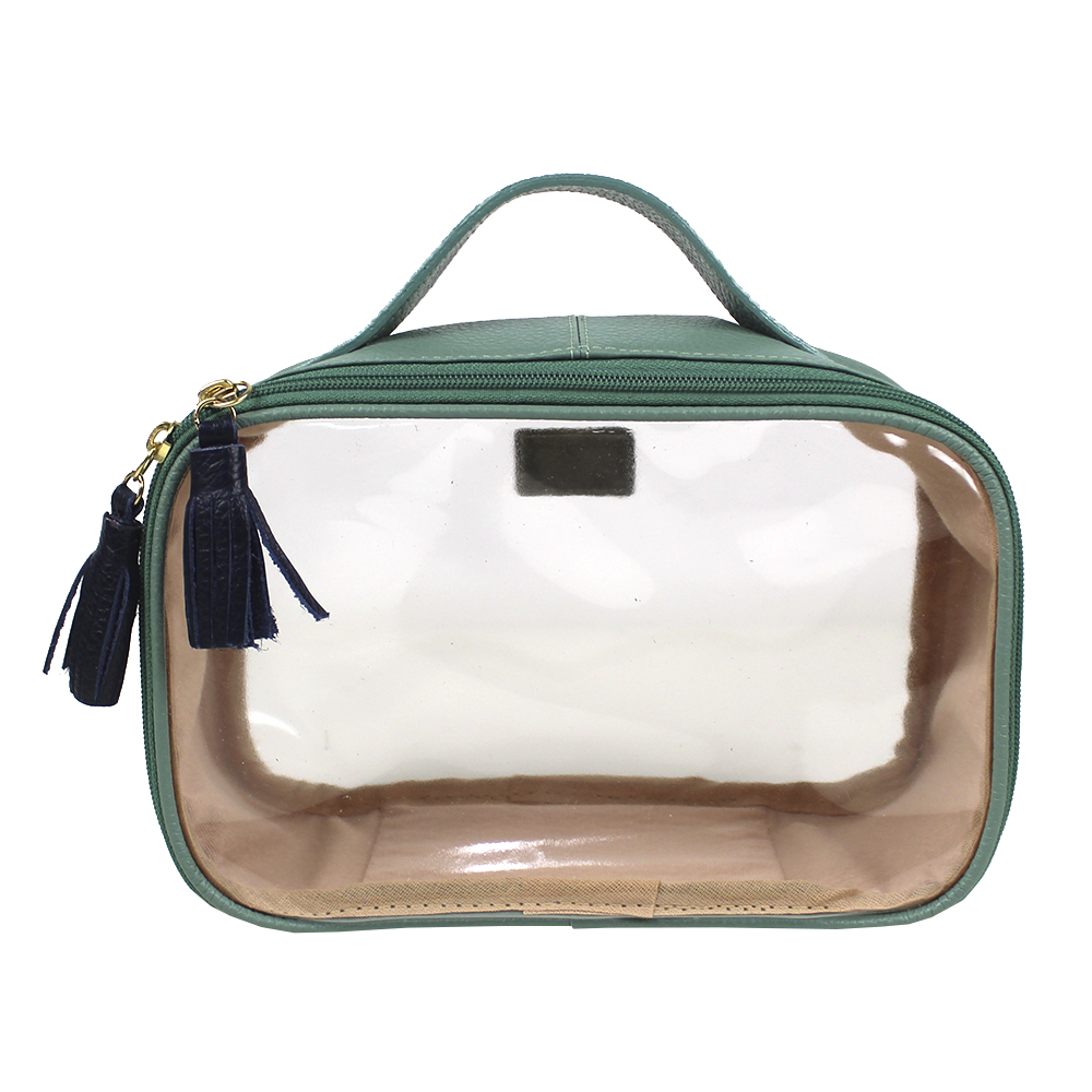 Necessaire Crystal P em Couro e Vinil Personalizado