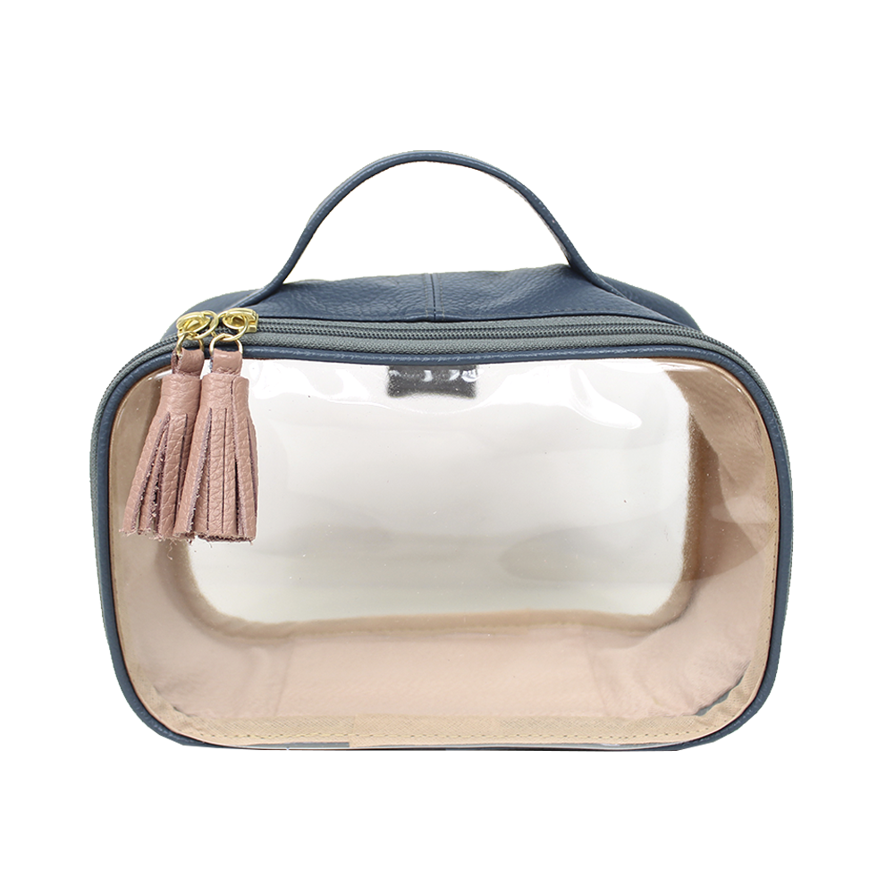 Necessaire Crystal P em Couro e Vinil Personalizado