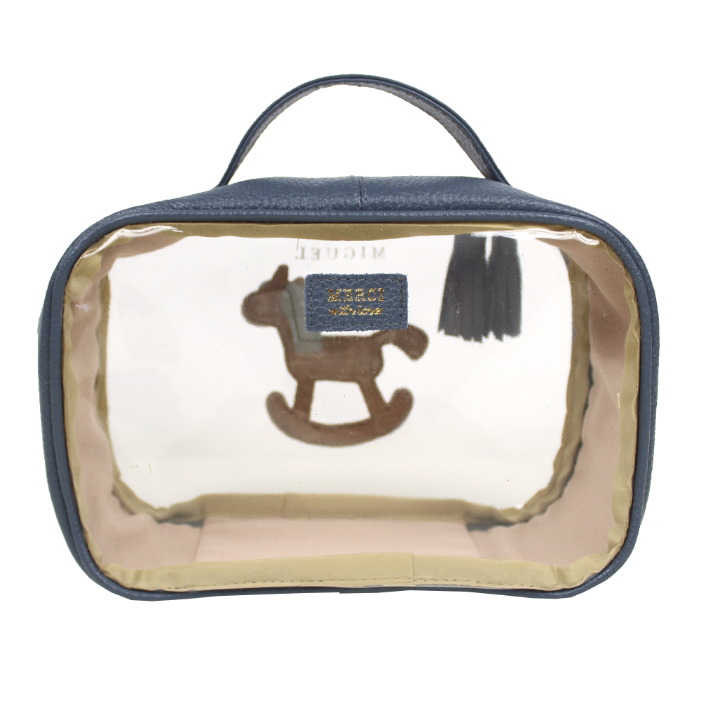 Necessaire Crystal P Little Horse em Couro e Vinil Personalizado