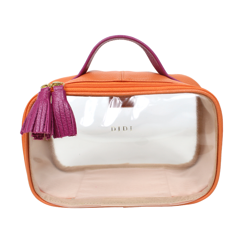 Necessaire Crystal P em Couro e Vinil Personalizado