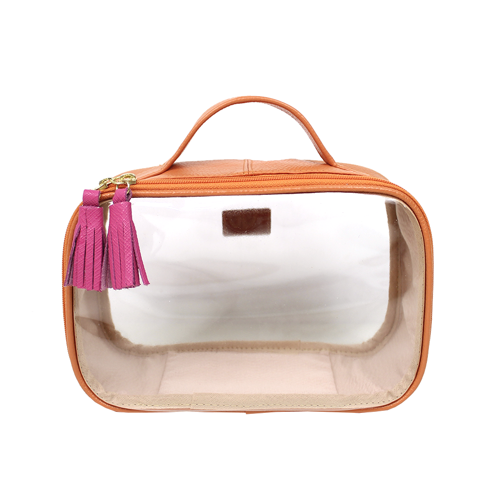 Necessaire Crystal P em Couro e Vinil Personalizado