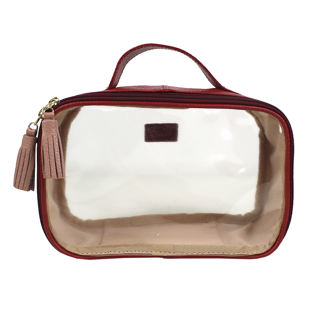 Necessaire Crystal P em Couro e Vinil Personalizado