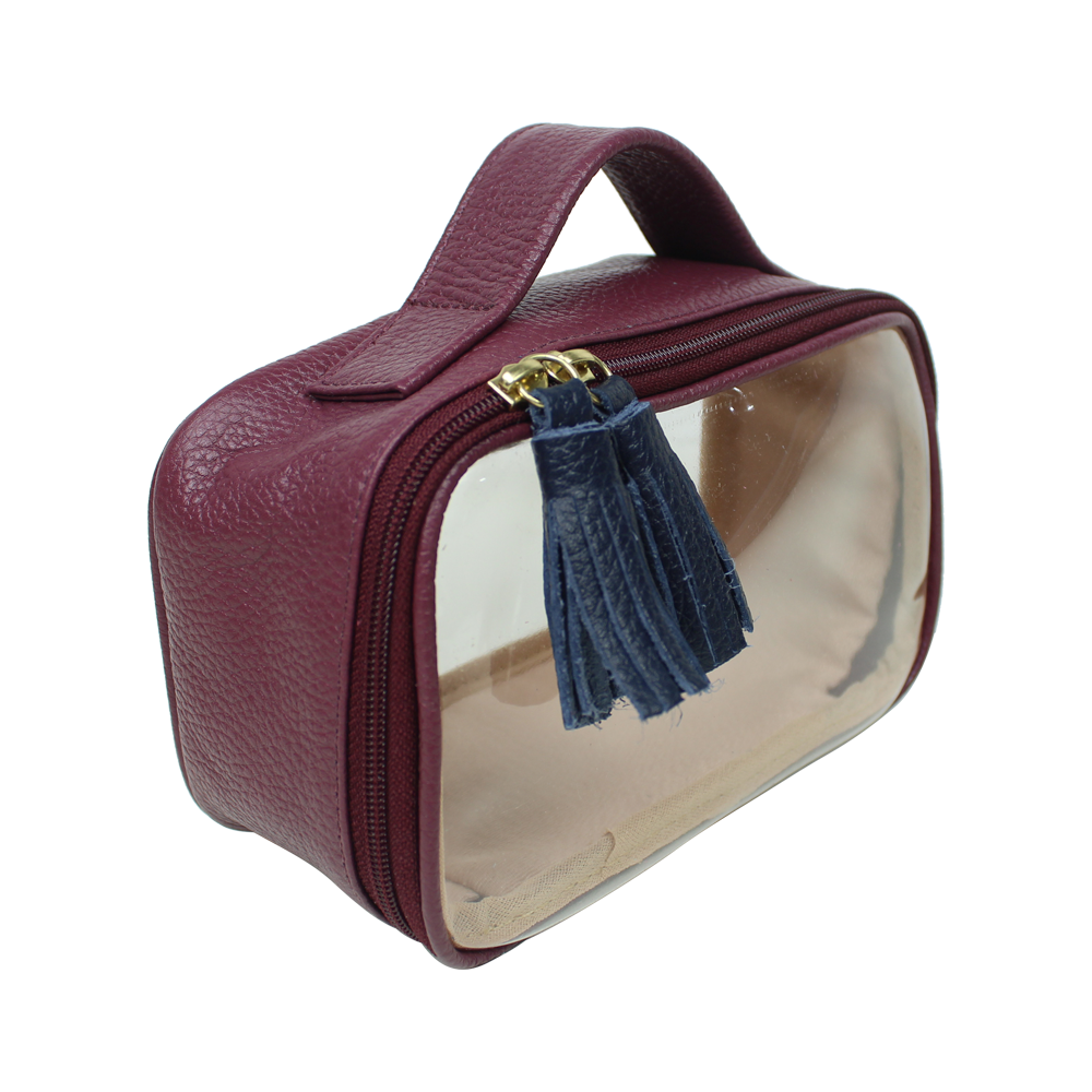 Necessaire Crystal PP em Couro e Vinil Personalizado