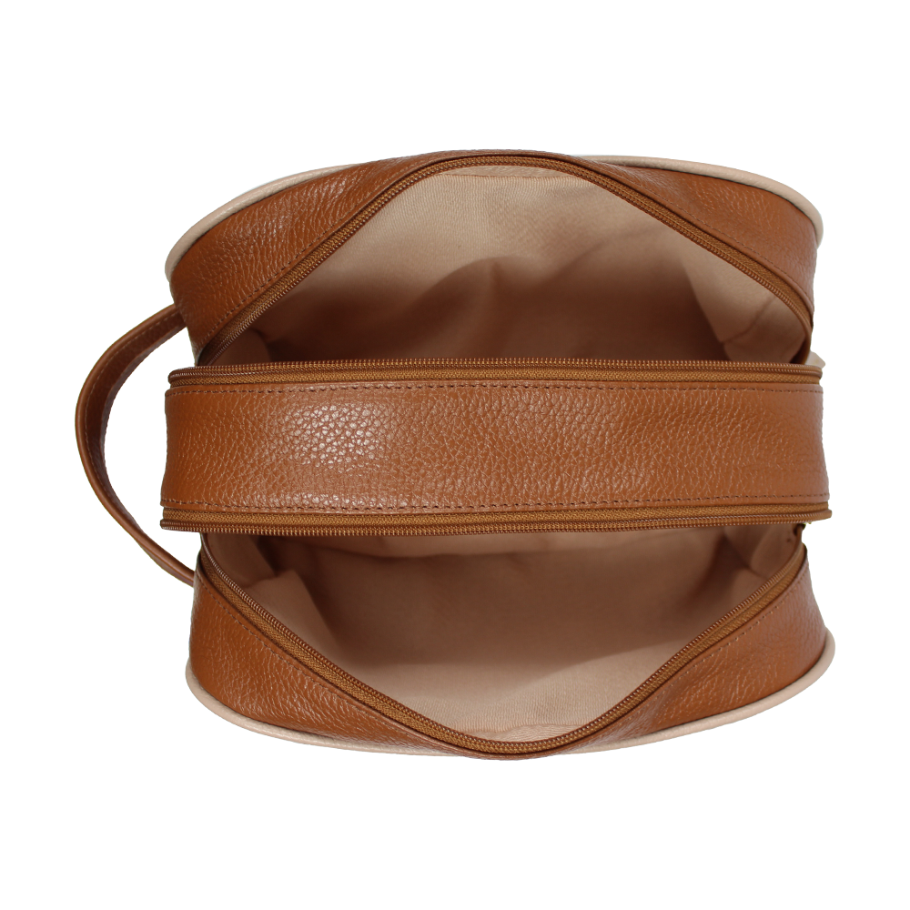 Necessaire Elisa em Couro Personalizada
