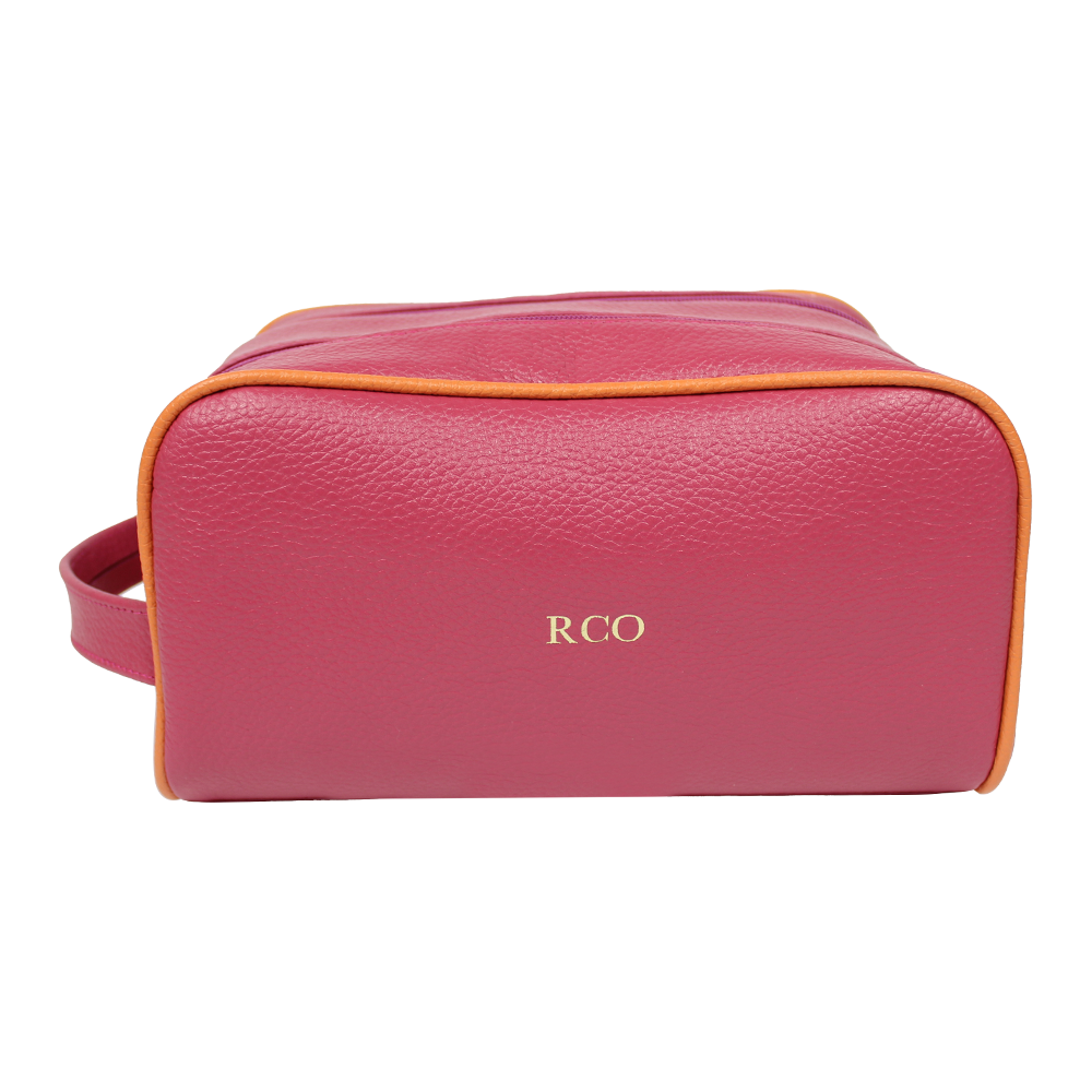 Necessaire Elisa em Couro Personalizada