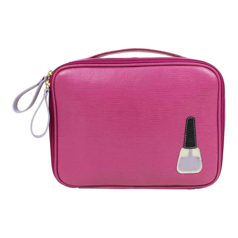 Necessaire Esmalte P Pink Leserd Com Lilás Lesard Pronta Entrega