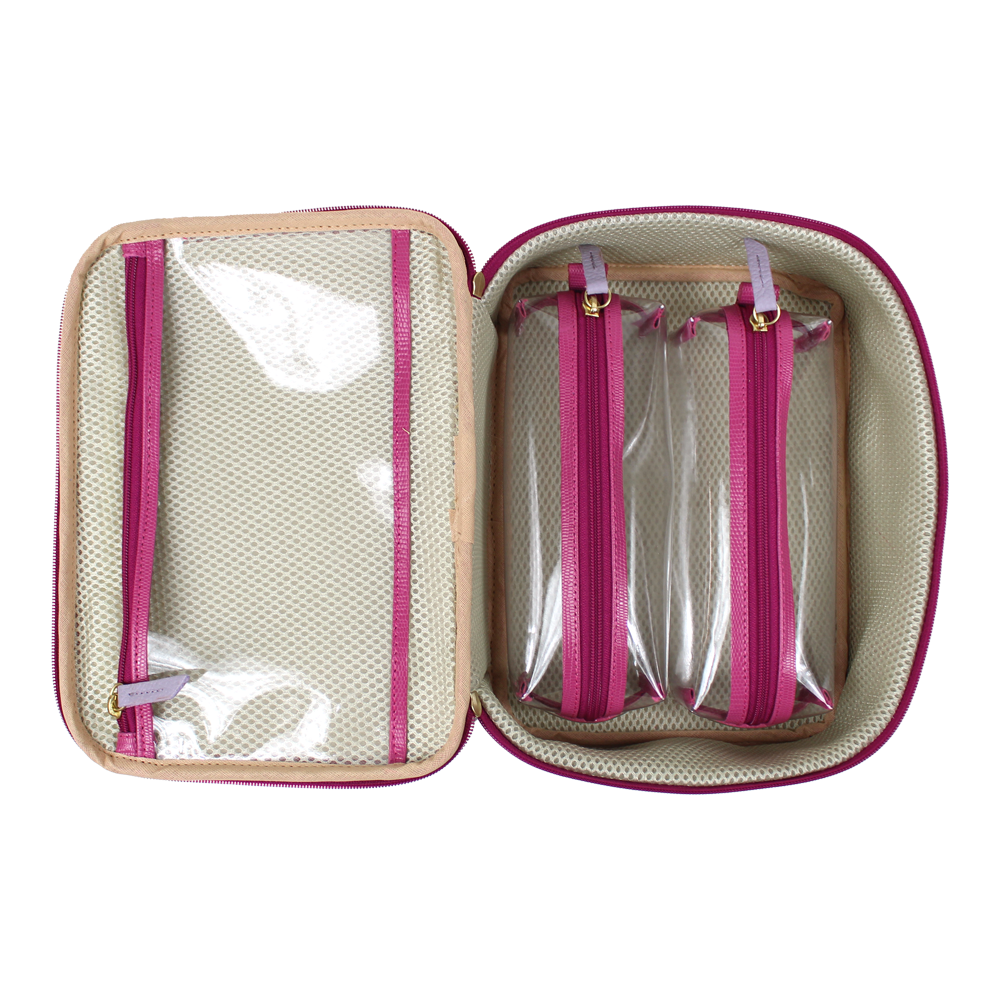 Necessaire Esmalte P Pink Leserd Com Lilás Lesard Pronta Entrega