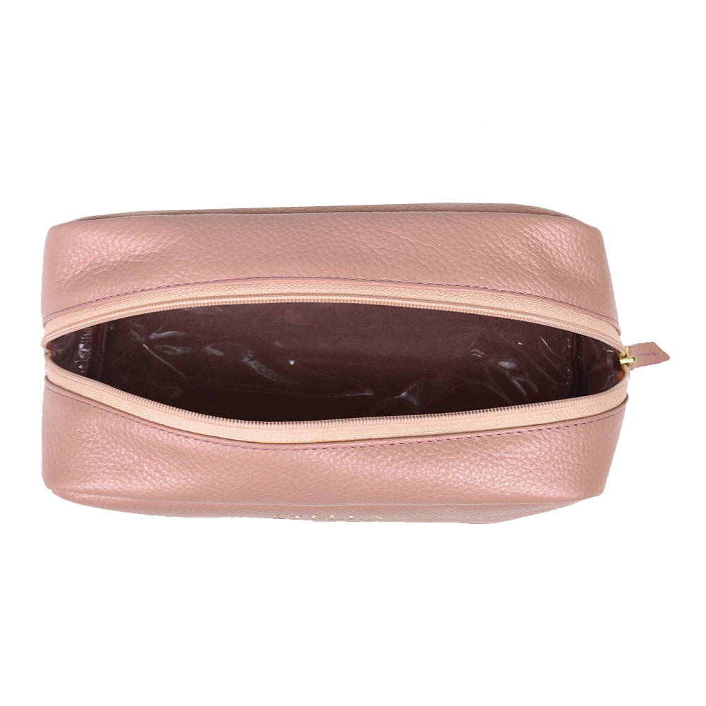 Necessaire M Estrela em Couro Personalizada
