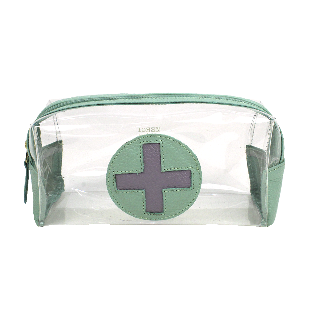 Necessaire Farmacinha M em Couro Personalizado