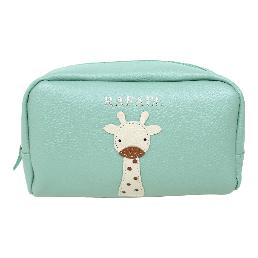 Necessaire Girafinha Masculino M em Couro Personalizado