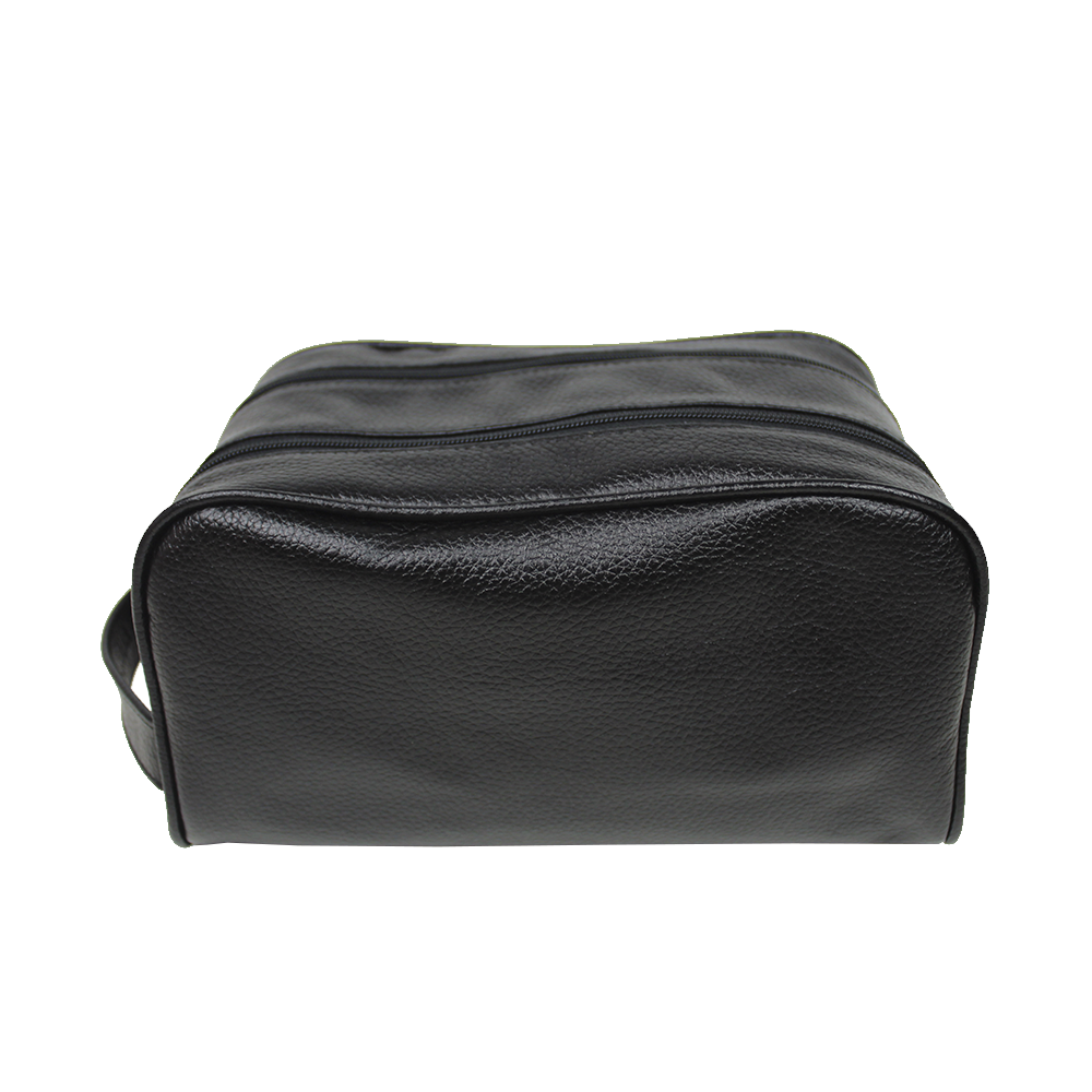 Necessaire Masculina Hugo Preto Liso Pronta Entrega