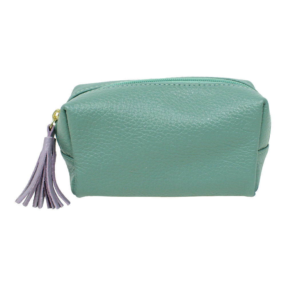 Necessaire Julie PP Jade com Lilás Pronta Entrega