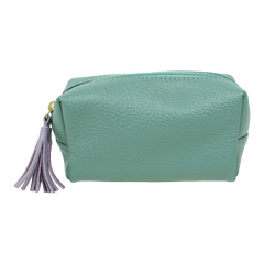 Necessaire Julie PP Jade com Lilás Pronta Entrega