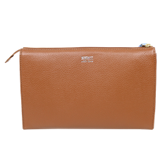 Necessaire Louise M Caramelo Liso com Sky Pronta Entrega