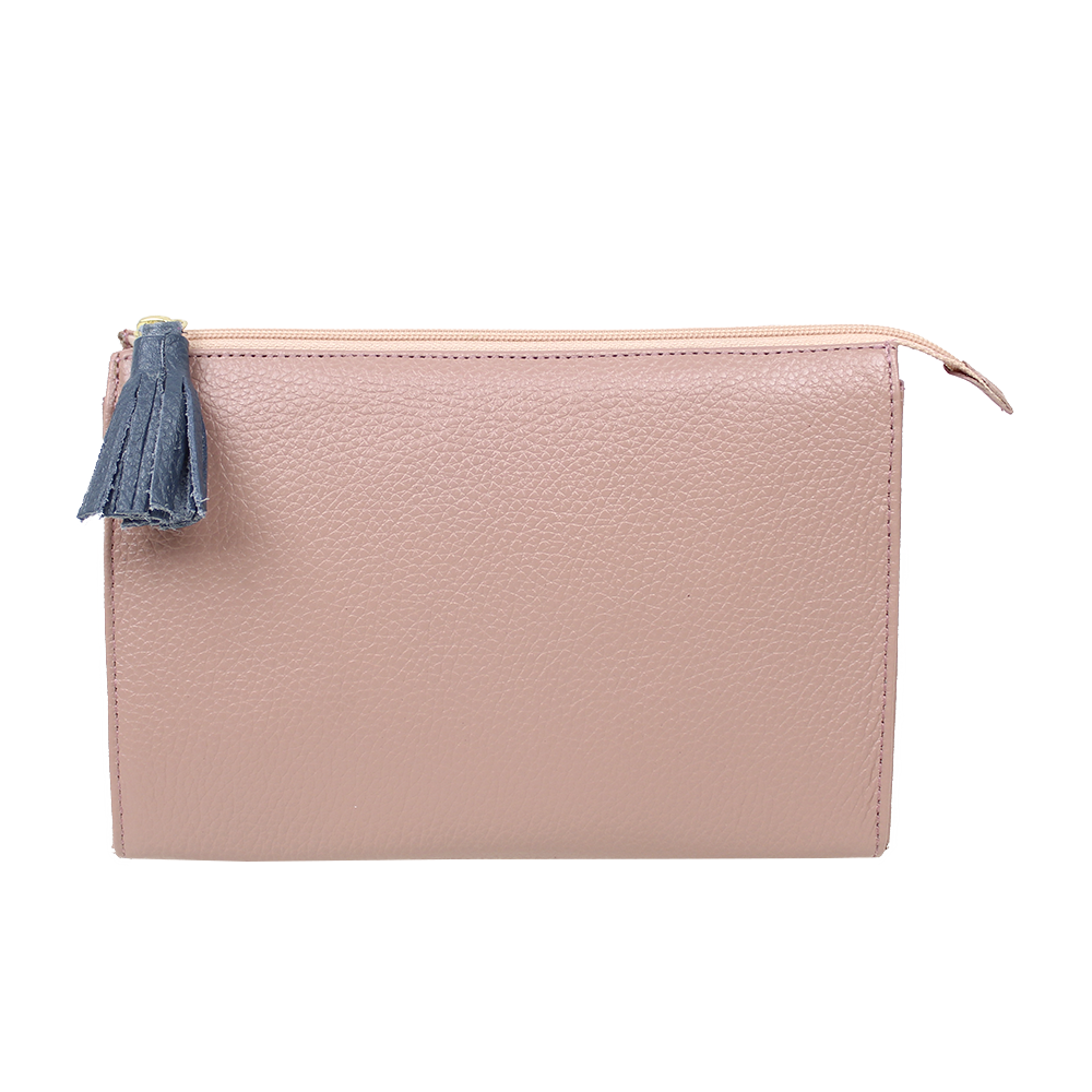 Necessaire Louise M Algodão Doce Liso com Oceano Liso Pronta Entrega