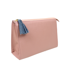 Necessaire Louise M Algodão Doce Liso com Oceano Liso Pronta Entrega