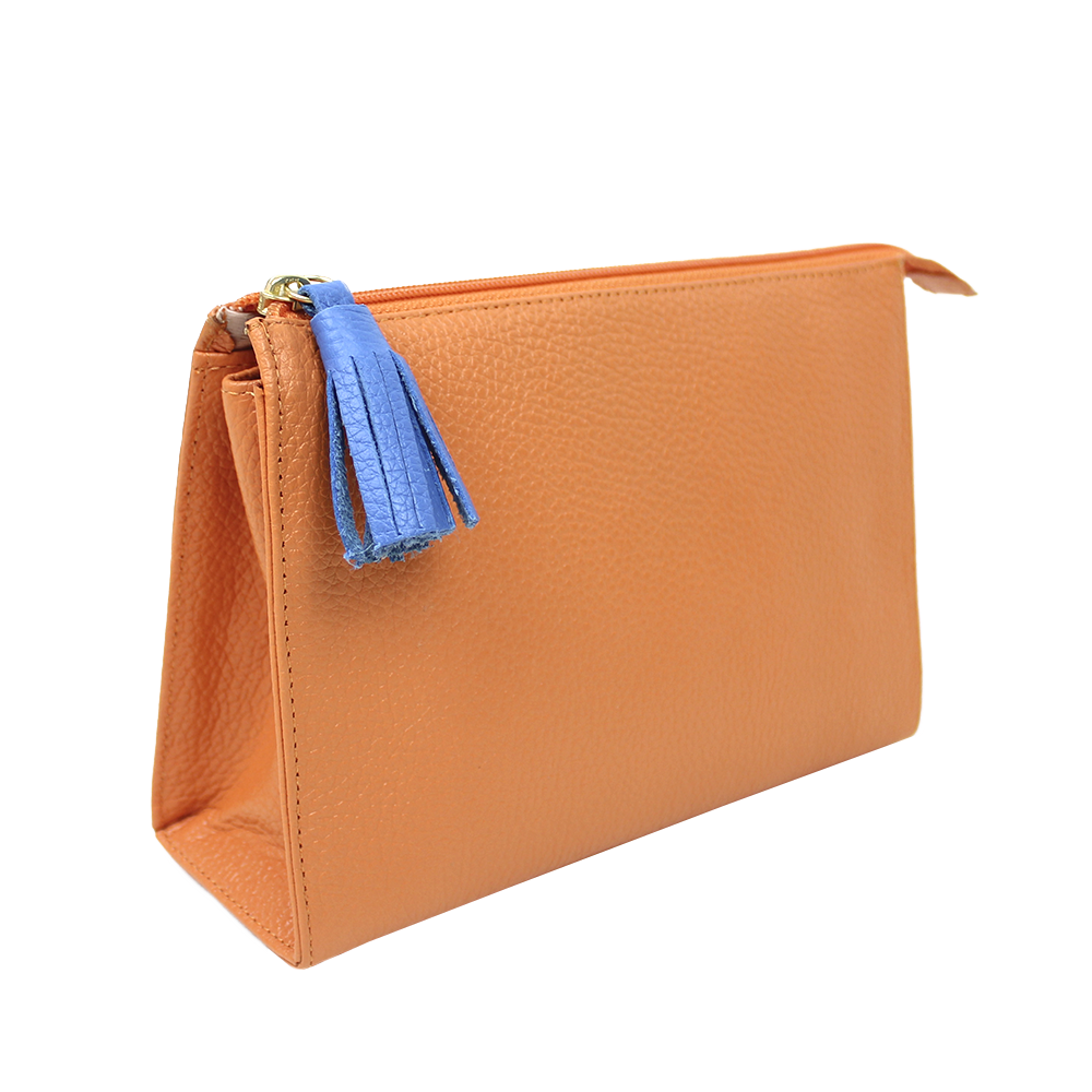 Necessaire Louise M Tangerina Liso com Beach Pronta Entrega