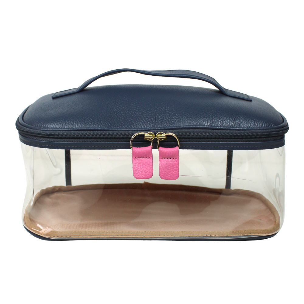 Necessaire Aurora Crystal G em Couro e Vinil Personalizado