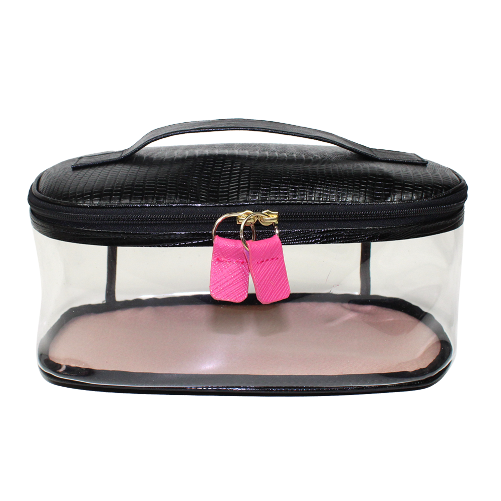 Necessaire Aurora Crystal M em Couro e Vinil Personalizado