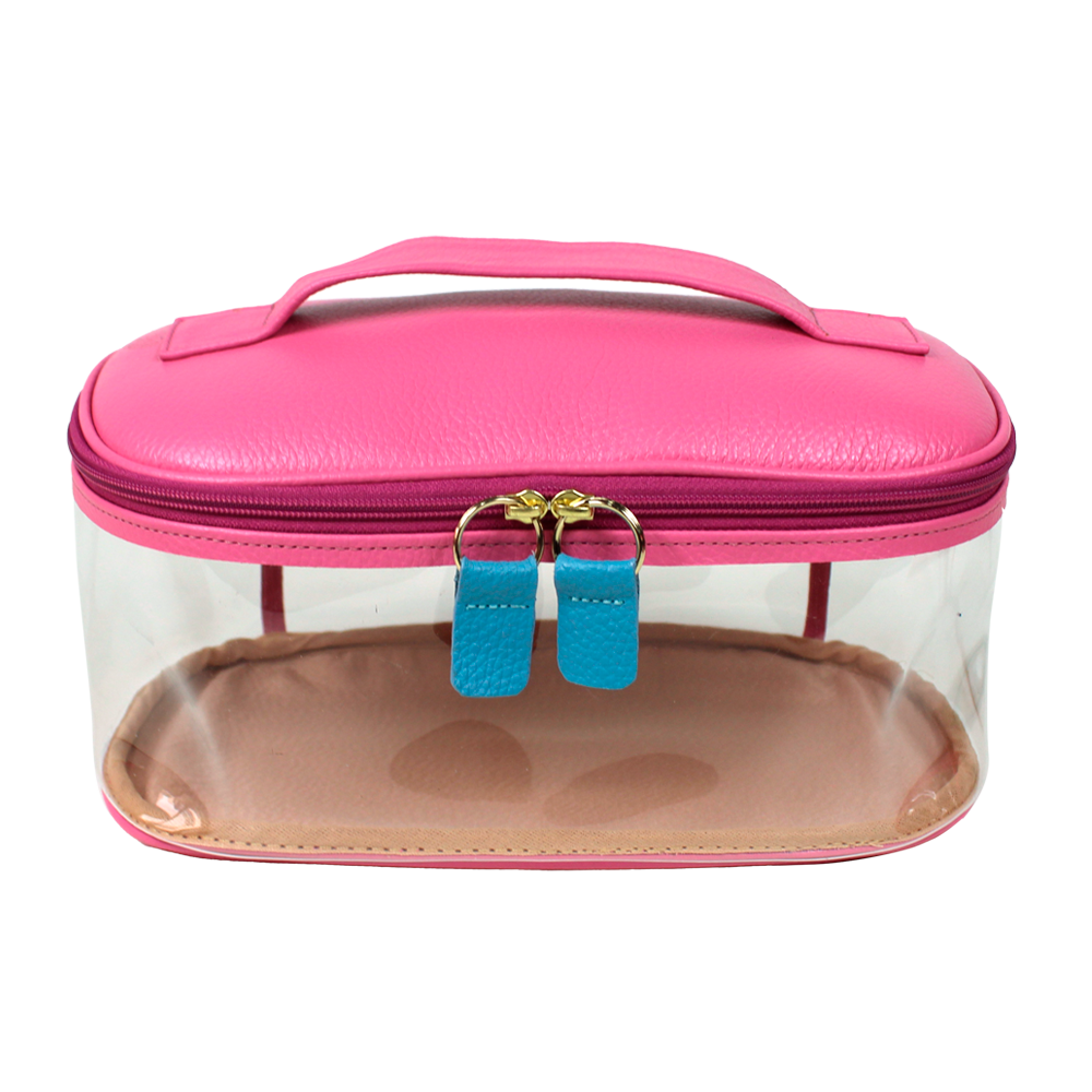 Necessaire Aurora Crystal M em Couro e Vinil Personalizado