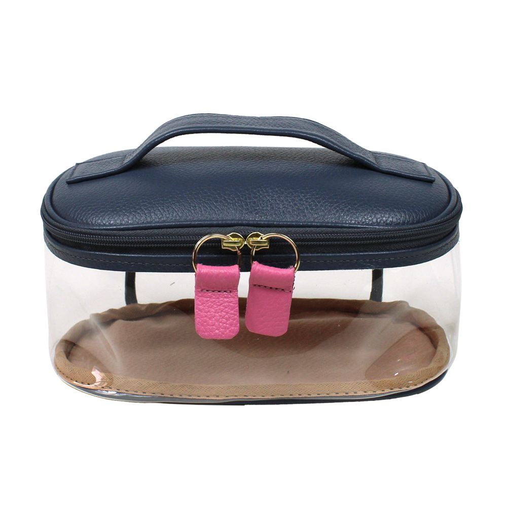 Necessaire Aurora Crystal P em Couro e Vinil Personalizado