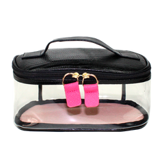 Necessaire Aurora Crystal M em Couro e Vinil Personalizado