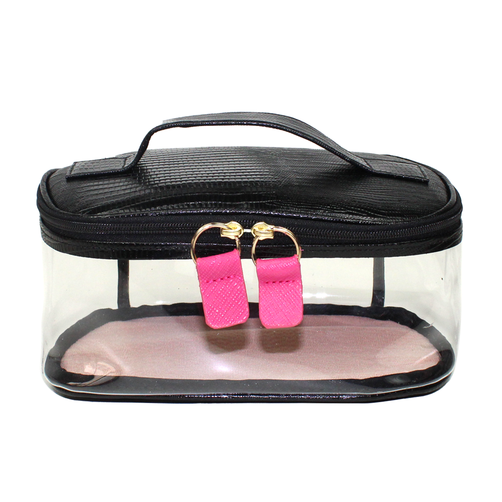 Necessaire Aurora Crystal P em Couro e Vinil Personalizado