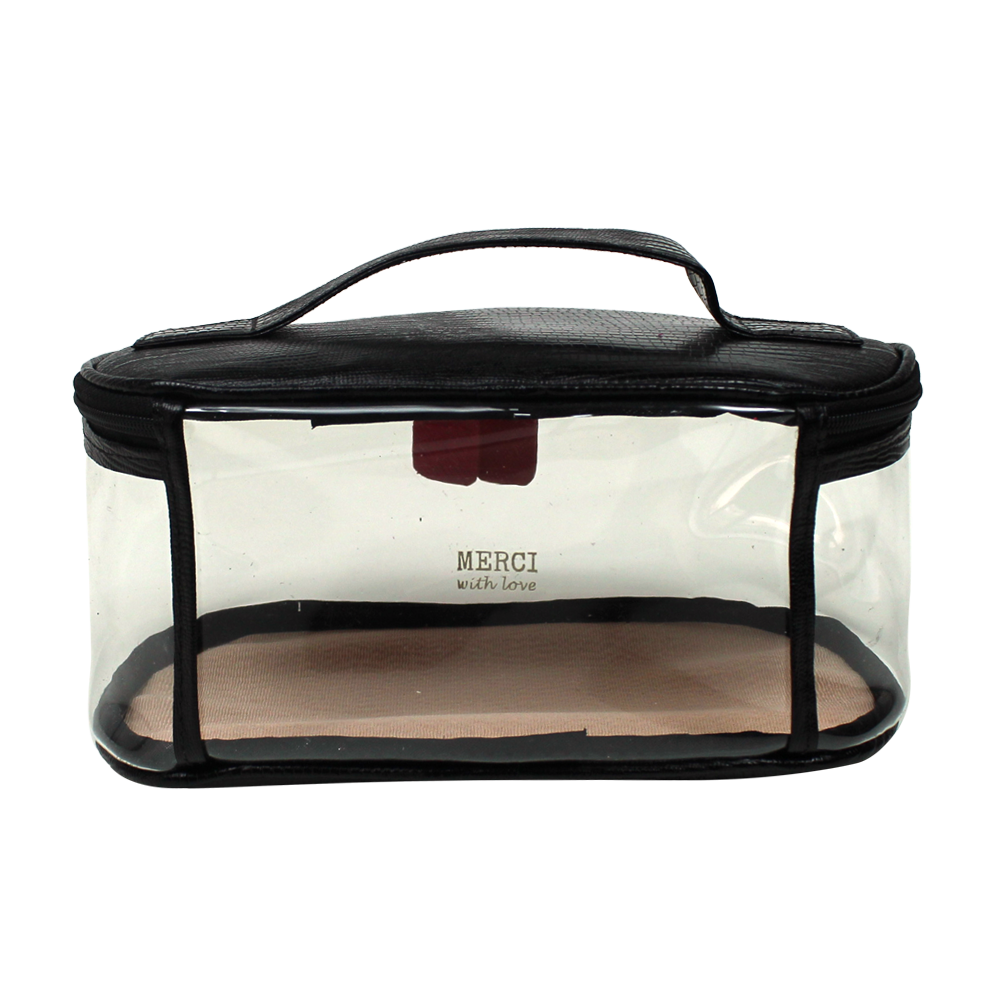 Necessaire Aurora Crystal M em Couro e Vinil Personalizado