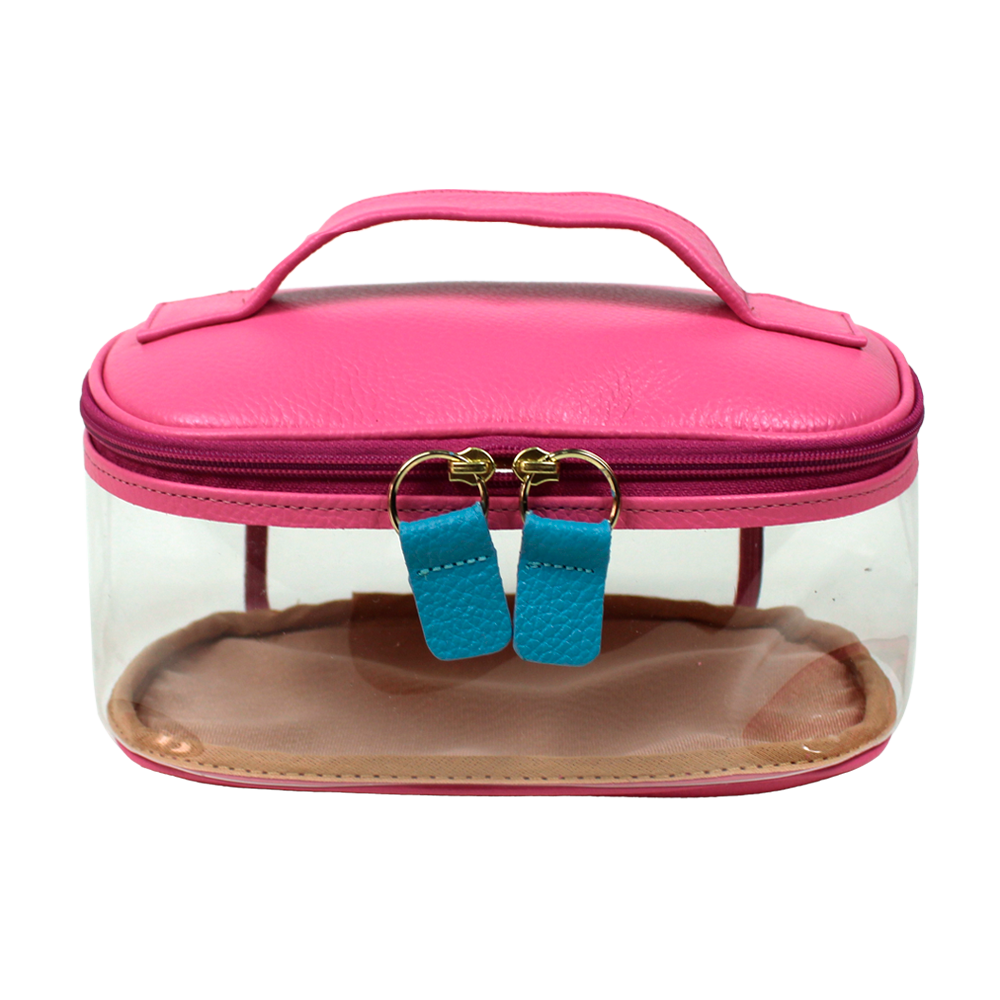Necessaire Aurora Crystal P em Couro e Vinil Personalizado