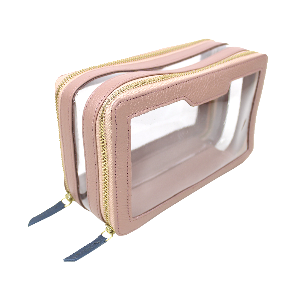 Necessaire Mini Crystal em Couro Personalizada