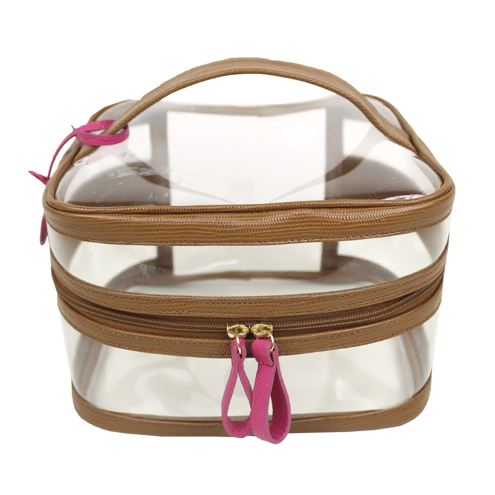 Necessaire Mya em Couro e Vinil Personalizada