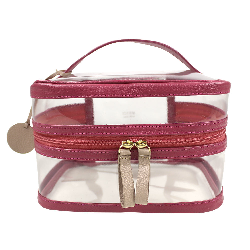 Necessaire Mya em Couro e Vinil Personalizada