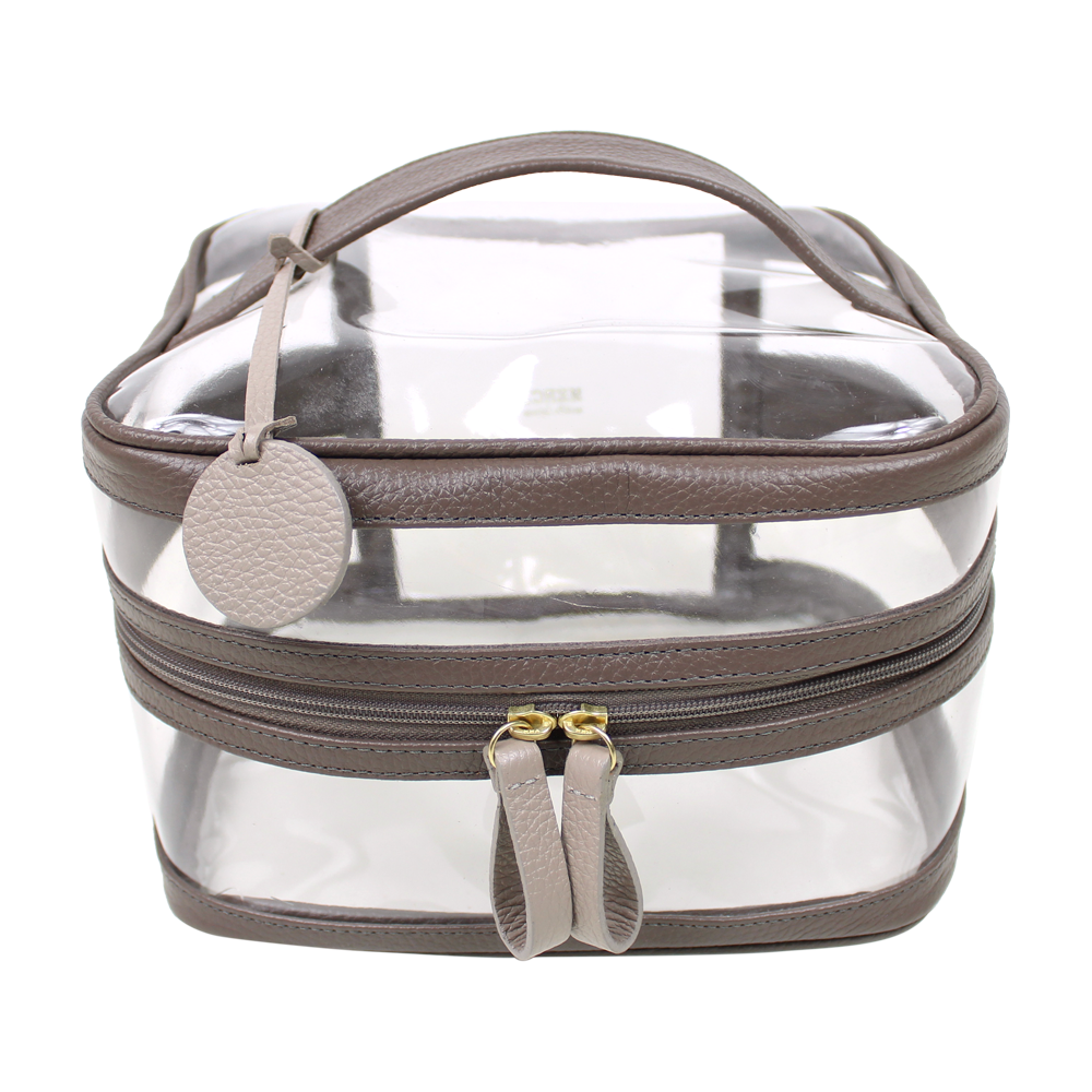 Necessaire Mya em Couro e Vinil Personalizada