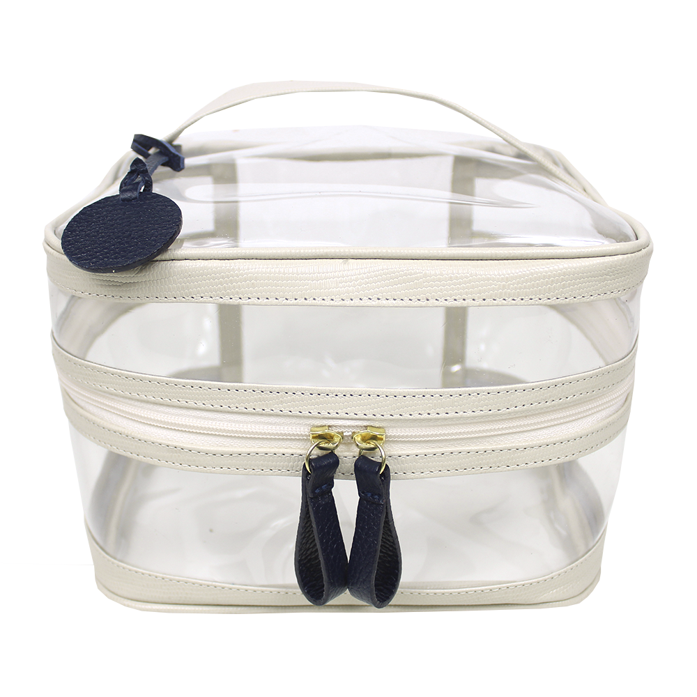 Necessaire Mya em Couro e Vinil Personalizada