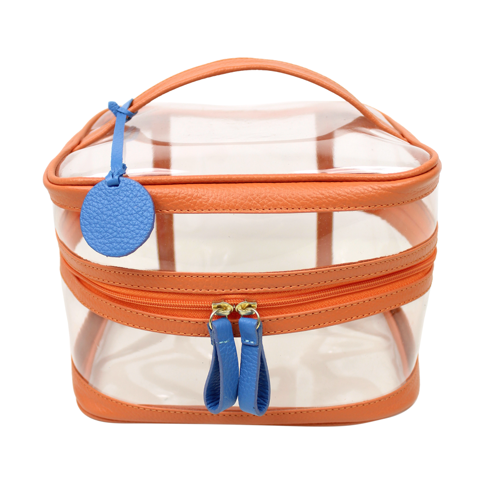 Necessaire Mya Tangerina Liso com Beach Pronta Entrega