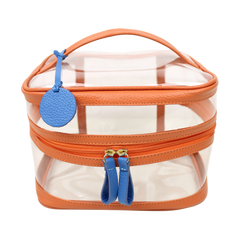 Necessaire Mya Tangerina Liso com Beach Pronta Entrega