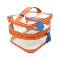 Necessaire Mya Tangerina Liso com Beach Pronta Entrega