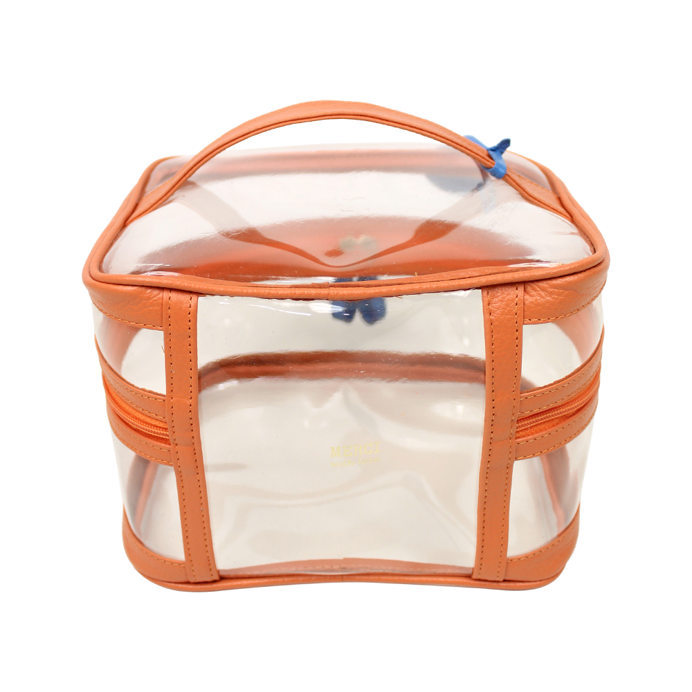 Necessaire Mya Tangerina Liso com Beach Pronta Entrega
