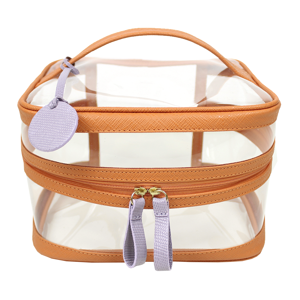 Necessaire Mya em Couro e Vinil Personalizada