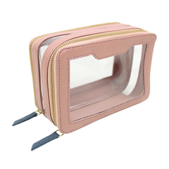 Necessaire Nano Crystal em Couro e Vinil Personalizada